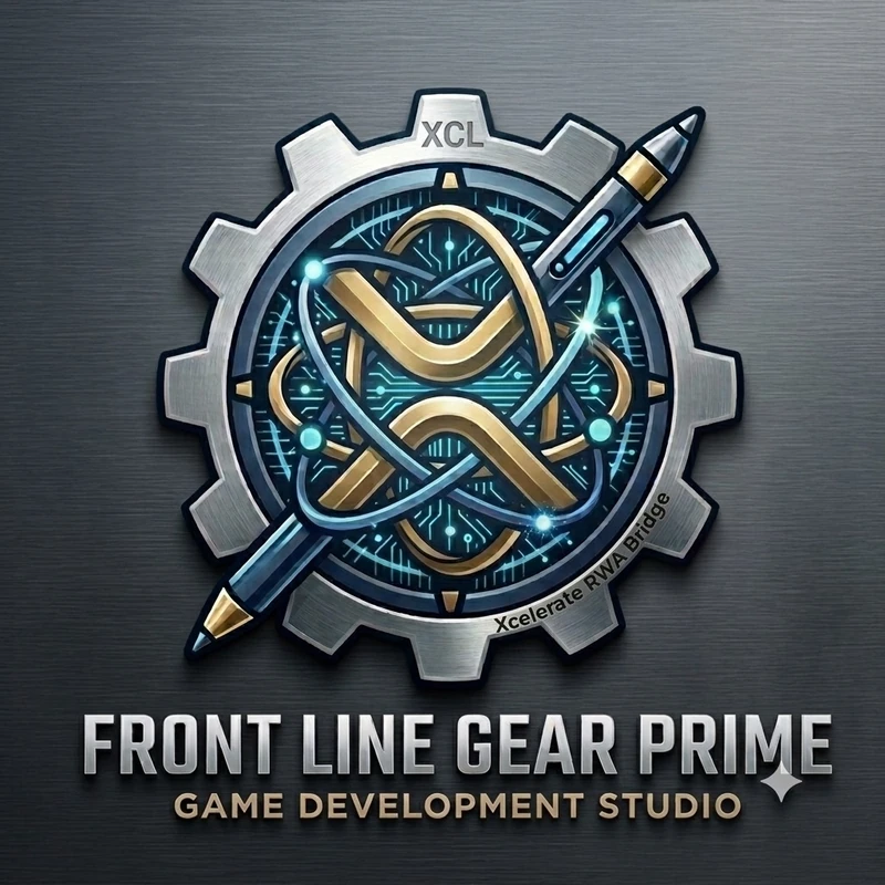 Oficjalne logo Front Line Gear Prime Game Development Studio